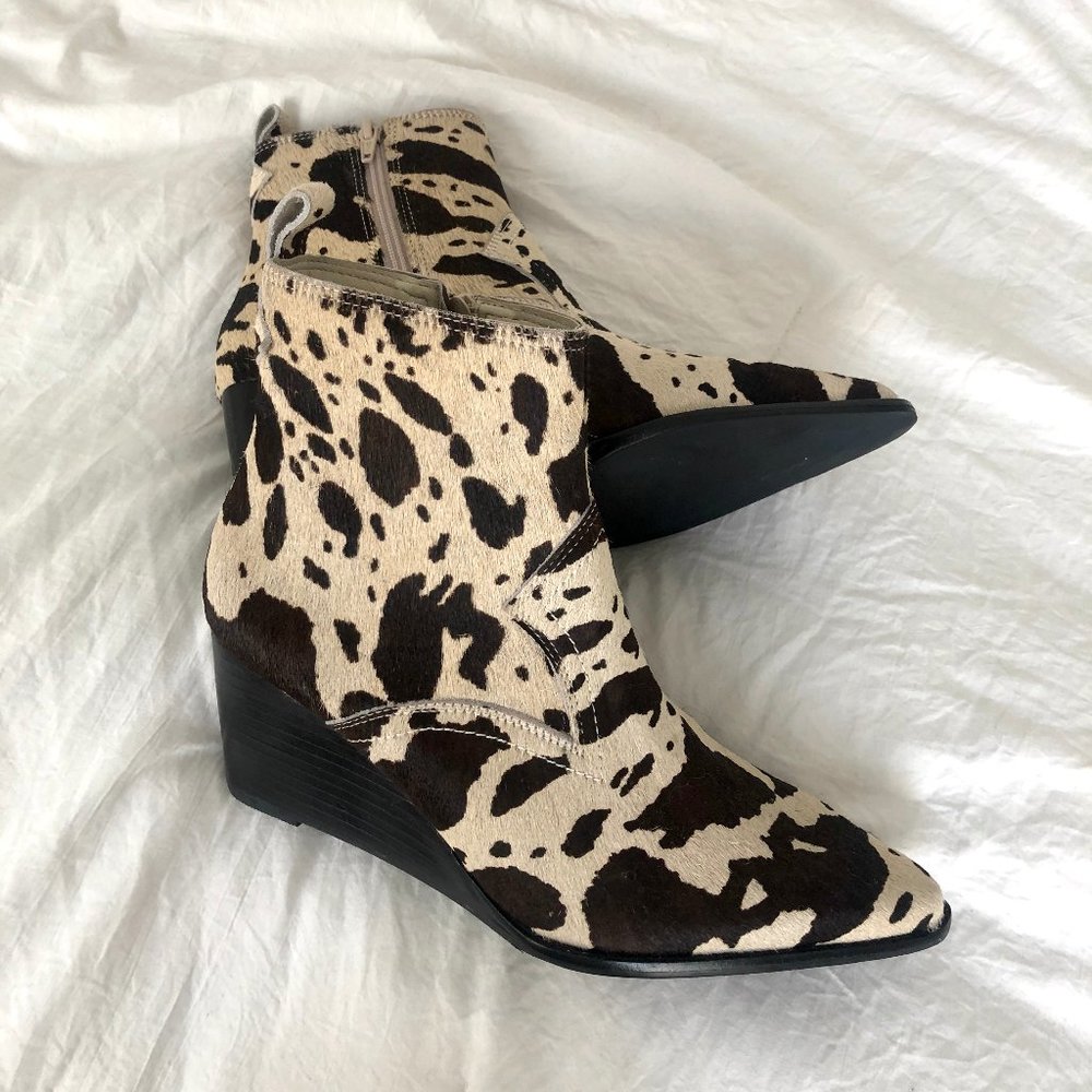 Dolce Vita Cow Print Bootie